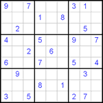 Судоку 9х9 #240 очень трудный