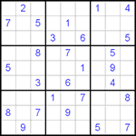 Судоку 9х9 #245 очень трудный