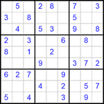 Судоку 9х9 #281 легкий