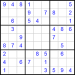 Судоку 9х9 #284 легкий
