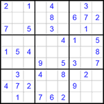 Судоку 9х9 #286 легкий