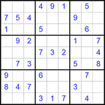Судоку 9х9 #288 легкий