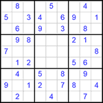 Судоку 9х9 #289 легкий