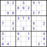 Судоку 9х9 #290 легкий