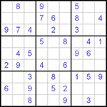 Судоку 9х9 #291 легкий