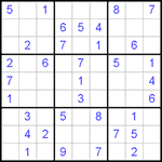 Судоку 9х9 #293 легкий