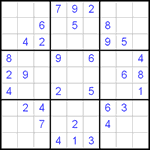 Судоку 9х9 #302 легкий