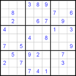 Судоку 9х9 #309 легкий