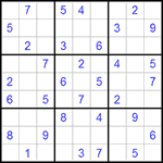 Судоку 9х9 #319 легкий