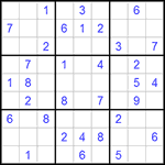 Судоку 9х9 #322 легкий