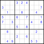 Судоку 9х9 #324 легкий