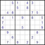 Судоку 9х9 #325 легкий