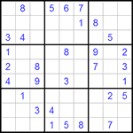 Судоку 9х9 #328 легкий