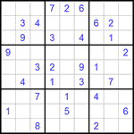 Судоку 9х9 #329 легкий