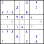 Судоку 9х9 #330 легкий