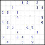 Судоку 9х9 #256 средний