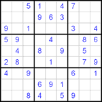 Судоку 9х9 #261 средний