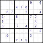 Судоку 9х9 #262 средний