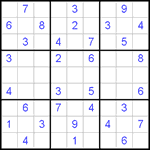 Судоку 9х9 #265 средний