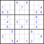 Судоку 9х9 #268 средний