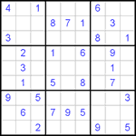 Судоку 9х9 #276 средний