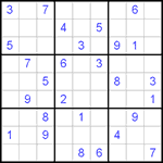 Судоку 9х9 #279 средний