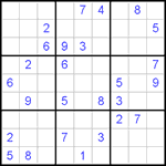 Судоку 9х9 #280 средний