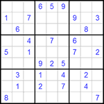 Судоку 9х9 #281 средний