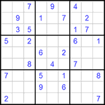 Судоку 9х9 #282 средний