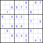 Судоку 9х9 #283 средний