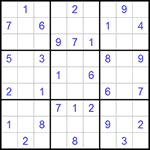 Судоку 9х9 #287 средний