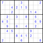 Судоку 9х9 #289 средний