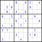 Судоку 9х9 #290 средний