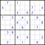 Судоку 9х9 #294 средний