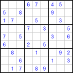 Судоку 9х9 #296 средний