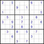 Судоку 9х9 #298 средний