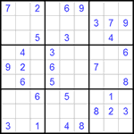Судоку 9х9 #299 средний