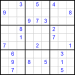 Судоку 9х9 #251 трудный