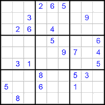 Судоку 9х9 #252 трудный