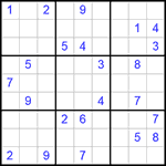 Судоку 9х9 #253 трудный