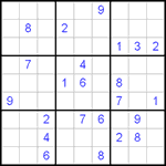 Судоку 9х9 #264 трудный