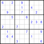 Судоку 9х9 #271 трудный