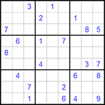Судоку 9х9 #274 трудный