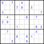 Судоку 9х9 #277 трудный