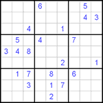 Судоку 9х9 #282 трудный