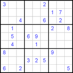 Судоку 9х9 #284 трудный