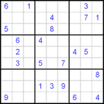 Судоку 9х9 #285 трудный