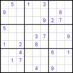 Судоку 9х9 #297 трудный