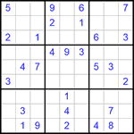 Судоку 9х9 #247 очень трудный