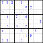 Судоку 9х9 #263 очень трудный